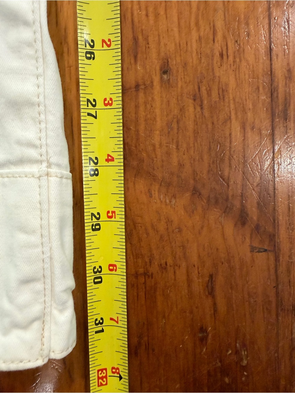 Pilcro Puddle Curve Wide Leg Pants Size 28 White - Picture 7 of 7